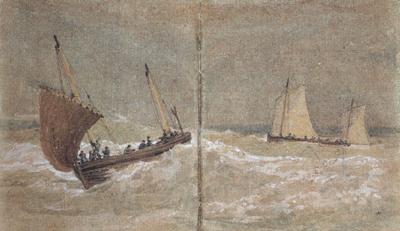 Joseph Mallord William Turner Sailing boats at sea (mk31) Germany oil painting art